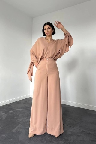 Defymoda Bej İkili Takım Bej