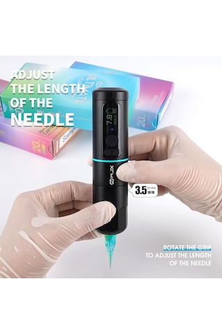 Wjx W4 Wireless 3.5mm Stroke Usb-c Çift Bataryalı Kablosuz Rotary Dövme Makinesi