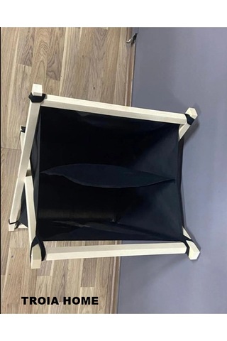 meditroia Yedek Çamaşır Torbası Ahşap Kısmı Gönderilmez TYC006758 Siyah