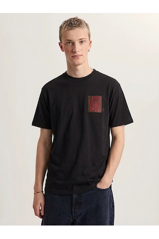 Stretch Stack Crackle Ss Tee Erkek Siyah T-shirt - Vn000swe Siyah