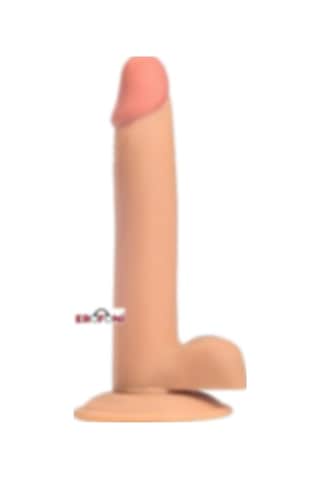Erofoni Ultra Süper Realistik 21 CM Vantuzlu İnce Yapılı Anal Yapay Dildo Penis﻿﻿