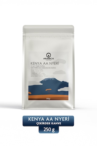 Arabica Coffee House Kenya Aa Natural Kahve Öğütülmüş Kahve Taze Kavrulmuş Çekirdek Metal Filtre 250 G