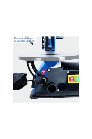 Scheppach Dekupaj Testeresi Deco-xls Model Geniş Ayak Şalteri Üzerinden Kontrol Kesme Yüksekliği 50-406mm 12mm Hub 500-1700 Devir/dk Fan Başlığı Ve Led Çalışma Lambası İle