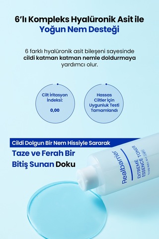 Hassaslaşmış Cilt Bariyerini Destekleyen Nemlendirici Tonik Realbarrıer Extreme Essence Toner Light