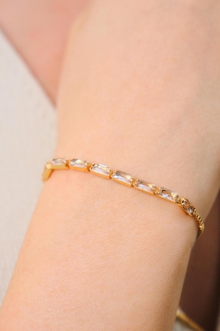 Altın Kaplama Baget Su Yolu Ayarlanabilir Çelik Bileklik Gold