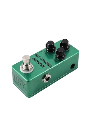 Geeksen Gitar Overdrive Pedalı Elektrik Gitar Efekt Pedalı True Bypass Çinko Alaşımlı Kabuk Dc 9v 6.35mm Gir Yeşil