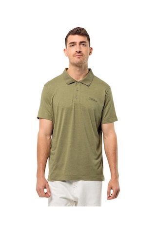 Jack Wolfskin Travel Polo Erkek Tişört 1809721tr-yesıl Yeşil