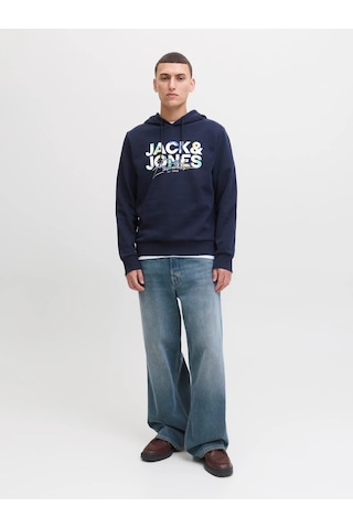 Jack & Jones Jack&jones Jjgeplas Sweat Hood Ln Sweatshırt Lacivert