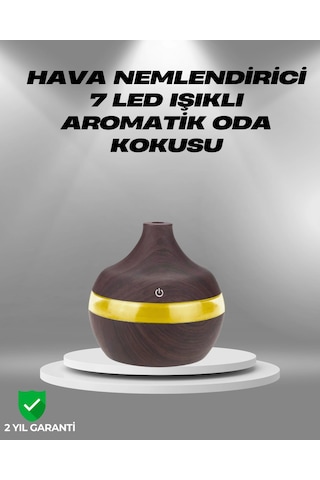 Aromaterapi Uyumlu 300 Ml Led Işıklı Oda Kokusu Difüzörü
