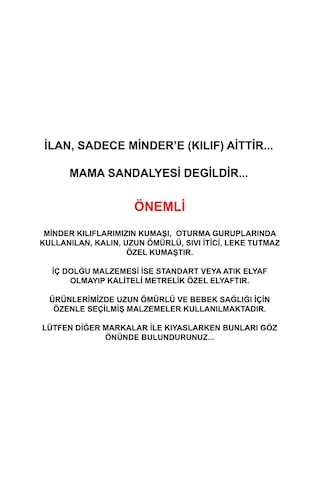 HOLMER Leke Tutmaz Organik Mama Sandalyesi Minderi & Kılıfı Max-M