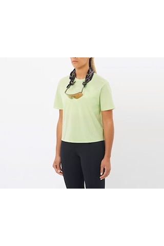 Salomon Tracklıne Ss Tee W Kadın Günlük Tişört Lc2846400 Yeşil