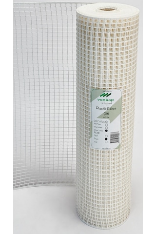 Plastik Dekoratif Bahçe Çiti (1Mtx5Mt-Beyaz)