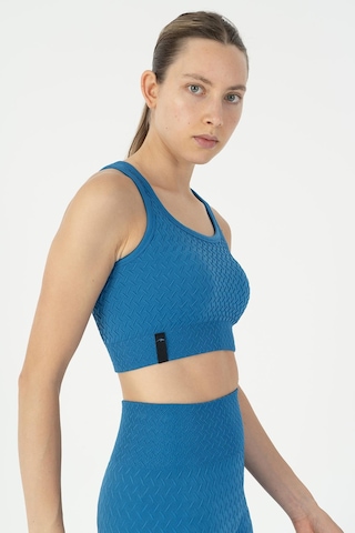 Maraton Slimfit Kadın Kapalı Yaka Turkuaz Bra Turkuaz