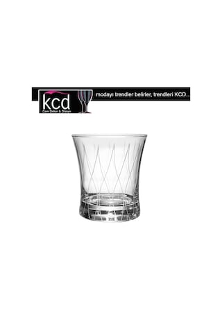 Kcd Panora Kesme El Dekor Yaldızlı 6 Adet Desenli Su Bardağı