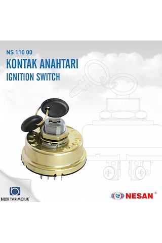 Fiat Traktör Kontak Anahtari 450-480-640-54C Ns11000
