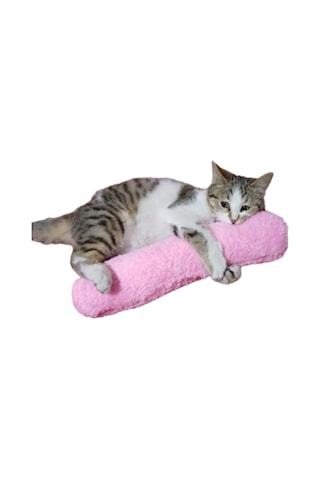 Tineke Kedi Otlu Sarılma Yastığı Uyku Oyuncağı 30 CM