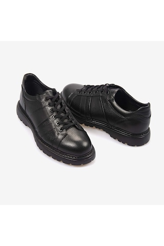Kemal Tanca Hakiki Deri Erkek Spor & Sneaker Ayakkabı 2401 Siyah