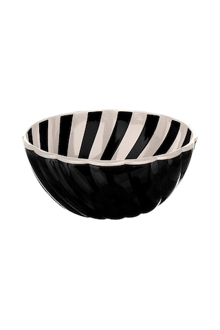 Safir Plastik Kase 1600 Ml. Siyah Çok Renkli