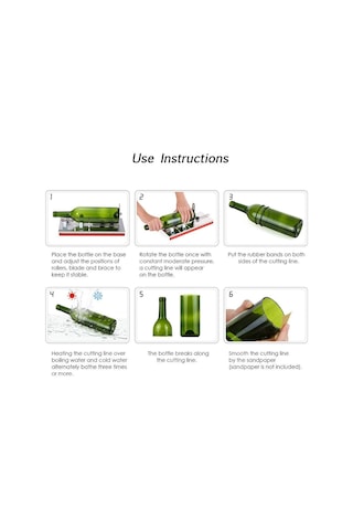 Paslanmaz Çelik Ayarlanabilir Cam Şişe Kesici Dıy Şişe Kesme Aracı Yuvarlak Kare Oval Şişeler Mason Kavanozları İçin