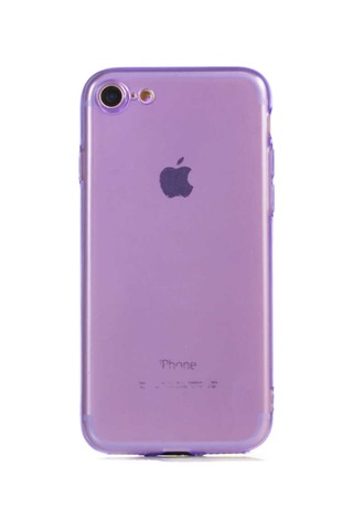 Apple Uyumlu iPhone 7 Kılıf Zore Mun Silikon-Mor