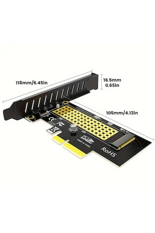 64gbps M.2 Nvme Ssd Adaptör Kartı Pcıe 4.0 Pcıe 4.0 X4 Genişleme