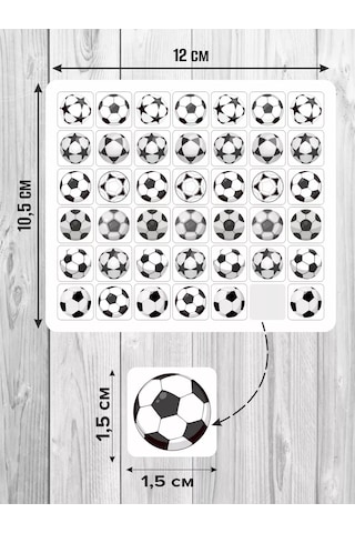 Riform Futbol Topları Sticker Ve Çıkartma Seti 214511301