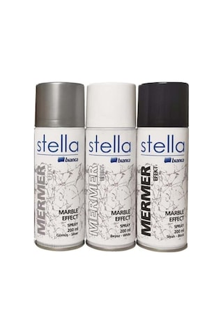 Stella Mermer Efekt Spreyi 200 Ml Siyah