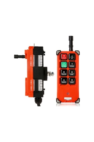 Kablosuz Vinç Kumandası 6 Hareket Tek Hız 18-65 Volt Kablosuz Vinç Kumandası 6 Hareket Tek Hız 18-65 Volt