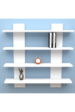 Mbesmobilya Mbes Mobilya Dekoratif H Model Raf Beyaz