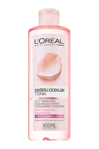 L'Oreal Paris Değerli Çiçekler Kuru ve Hassas Ciltler için Tonik 400 ML