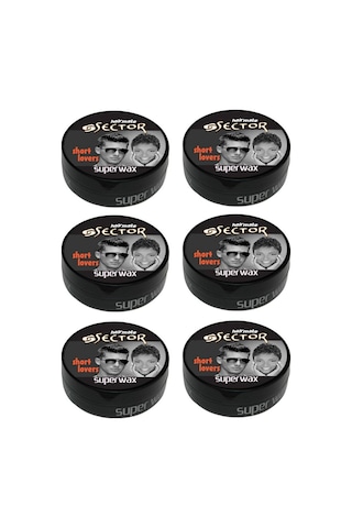 Sector Hairmate Superwax Islak Görünüm Siyah Wax 150 Ml 6 Adet