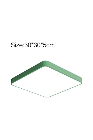 Macaron Kare Tavan Lambası, Beyaz Işık For 30cm Diğer Diğer