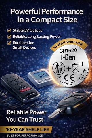 I-gen Cr1620 Lityum Düğme Pil 3v 1620 10'lu Paket
