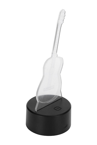 3d Gitar Gece Lambası Led 7 Renk Gece Lambası Anahtarı Masaüstü Lambası Ev Dekorasyonu Diğer