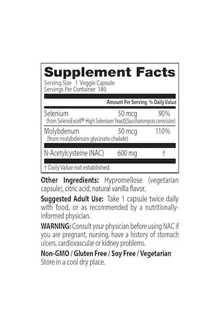 Doctor S Best 600 Mg N.a.c Selenium Molybdenum