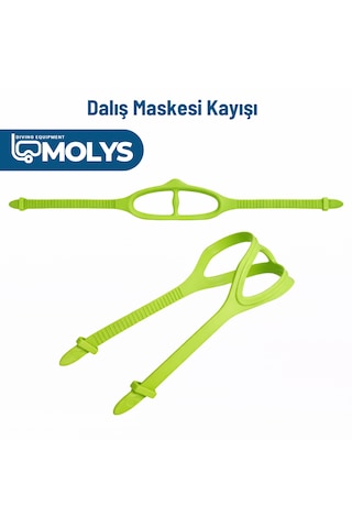Molys Dalış Maskesi Kayışı Yeşil