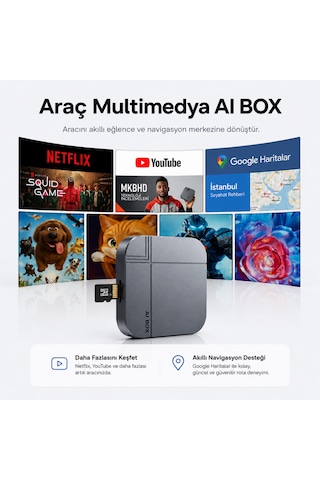 Solvis Box Kablosuz Carplay & Android Auto Multimedya Dönüştürücü
