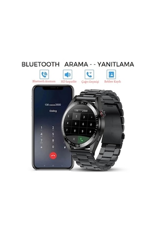 Spor Klasik Arama Yapan Erkek Akıllı Saat Android&ios Huawei Iphone Samsung Xiaomi Uyumlu Kol Saati