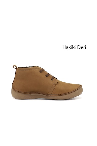 Gönderir Gönderi R Kadın Açık Taba Nubuk Bağcıklı Hakiki Deri Comfort Bot Dkzb02842661