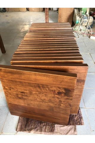 Kütük Cafe Masası Üstü Tablası 60 X 60 Cm Çok Renkli