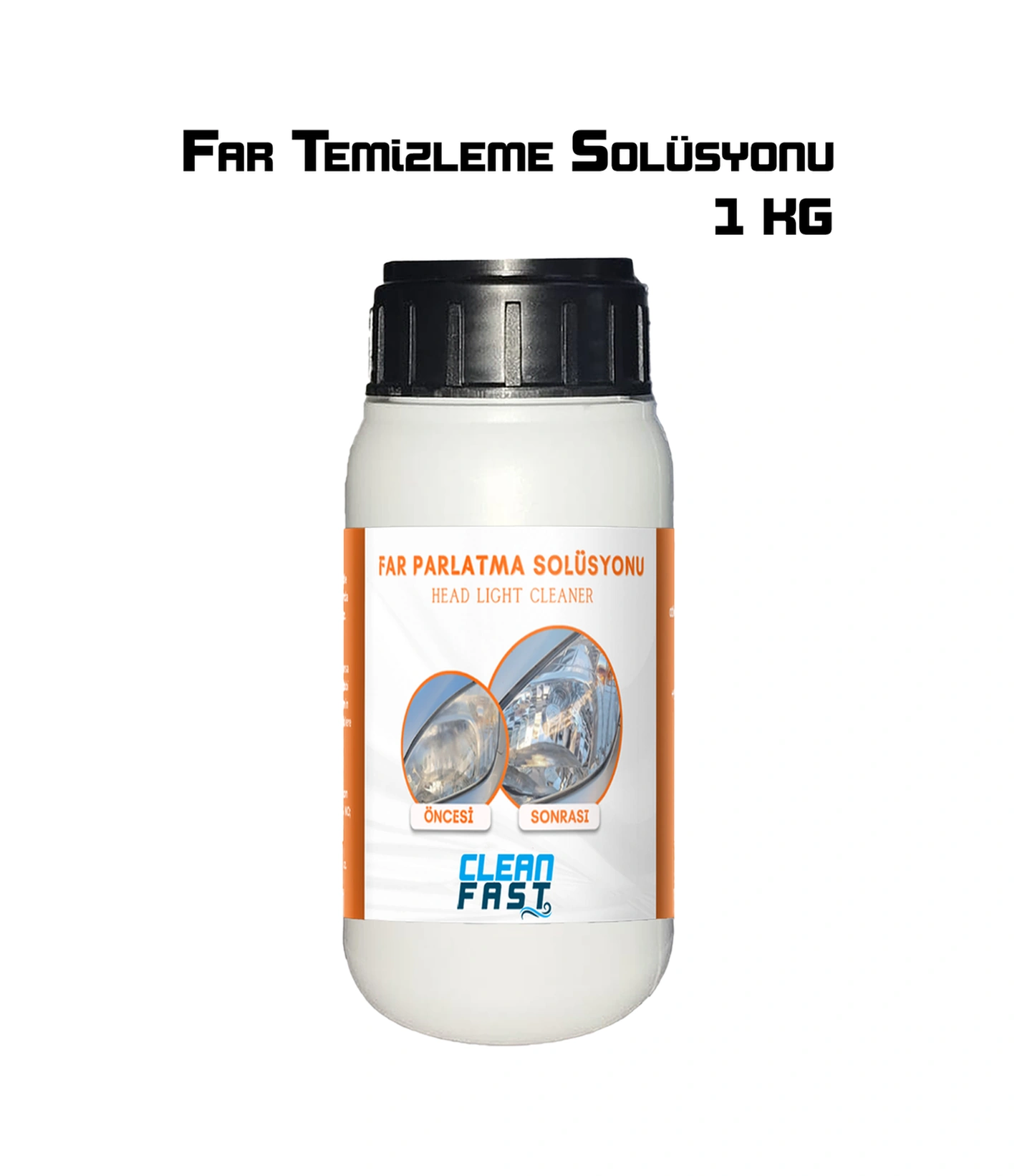 Yeni Nesil Premium Buharlı Far Temizleme Sıvısı Ve Parlatma Solüsyonu Kloroform Uyumlu 1 Kg