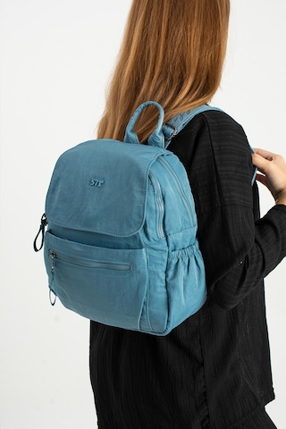 Yumuşak Dokulu Ultra Hafif, Esnek Ve Su Geçirmez Polyamid Kumaş Sırt Çantası Mavi Model: 571-13-14b MAvi