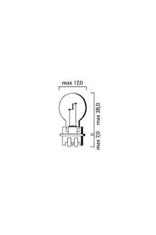 Phılıps 12174na Phılıps 12v Sinyal Ampulü Sarı Soketli Pwy24w