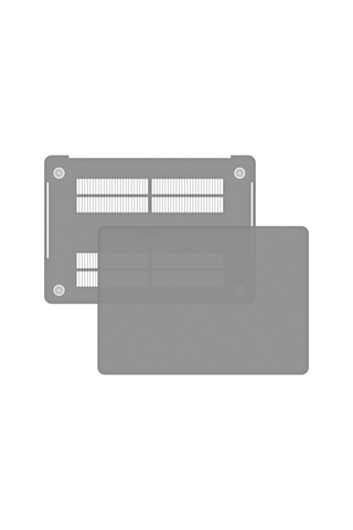 Blogy Apple Uyumlu MacBook Pro 14.2 İnç Crystal Fit Kılıf Gri