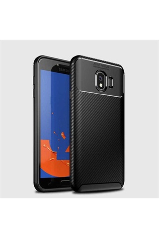 Samsung Uyumlu Galaxy J4 Kılıf Zore Negro Silikon Kapak Siyah