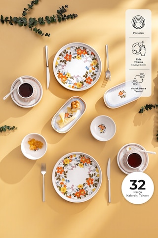 Emsan Teraryum 32 Parça 6 Kişilik Kahvaltı Takımı Çok Renkli