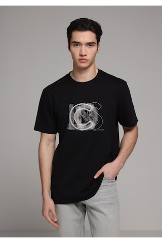 Colin's Colins Regular Fit Yuvarlak Yaka Düz Erkek Siyah Kısa Kol Tişört Cl1081617 Q1.v2 Blk
