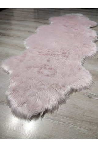 Yamalıhome Peluş Halı Apost Pembe 75 x 200Cm Post Halı