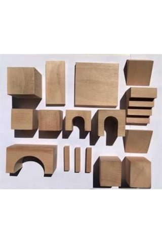 Ahşap Yapı Blokları 16 Parça