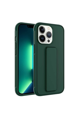 iPhone Uyumlu 13 Pro Max Kılıf Qstand Katlanabilir Standlı Kılıf